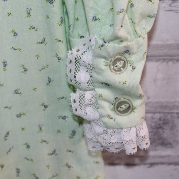 STUNNING Vintage Dress Small Long Sleeve Lace EUC - Picture 8 of 8